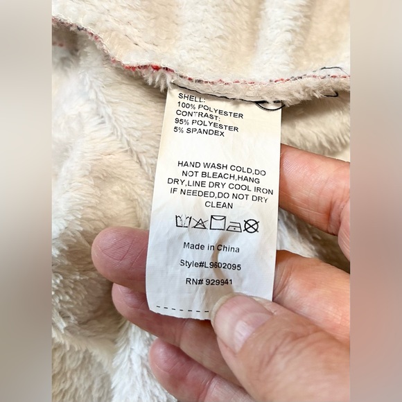 LUUKSE Buffalo Check Plaid V-Neck Fluffy Soft (PJ) Flannel Shirt Sz XL - Picture 11 of 12